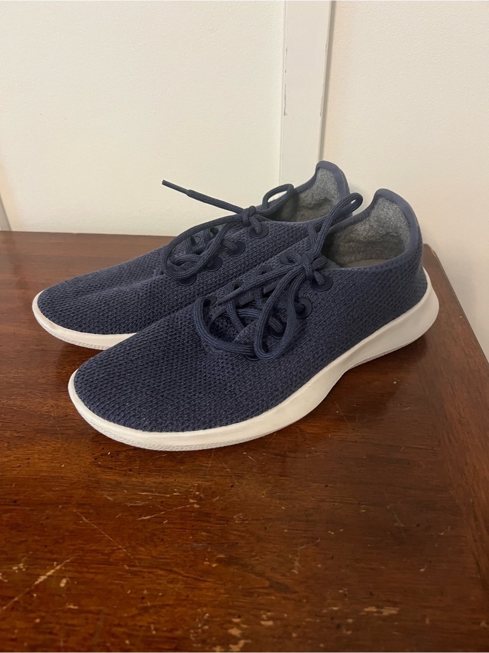 Allbirds Womens Tree Runners Sneakers Shoes Marine Blue Sz 9